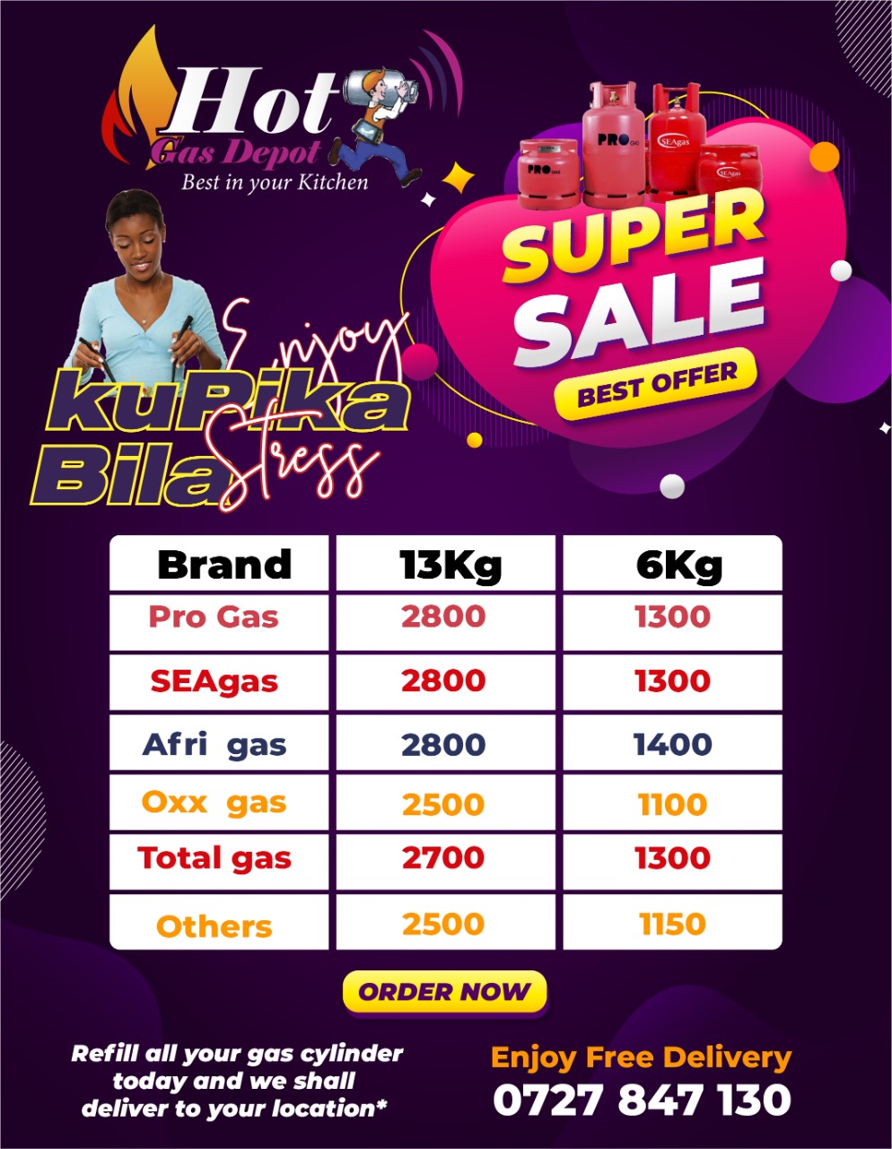 Free Gas Delivery in 3 Minutes, Hot Gas Depot Safi news